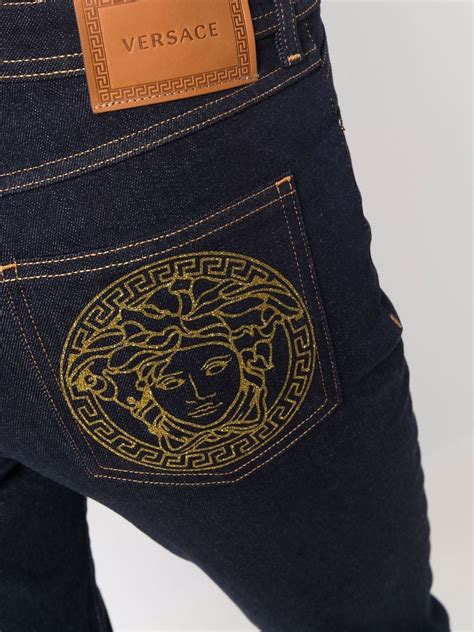 Versace Medusa Head Skinny Jeans 